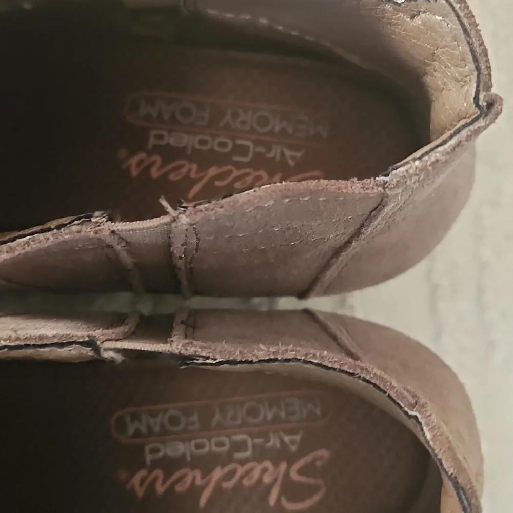 Skechers Women's Suede Ankle Booties - Taupe - Picture 6 of 6